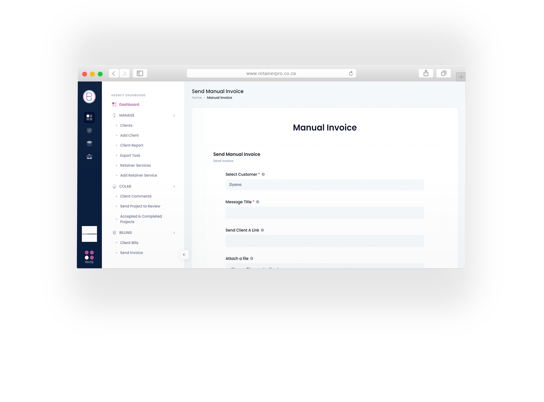 Agency - Manual Invoice
